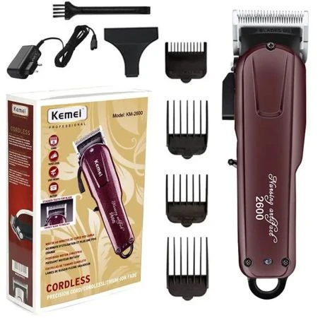 Kemei Original 2600 KM-2600 Hair Salon Rechargeable High-power Electric Hair Cli